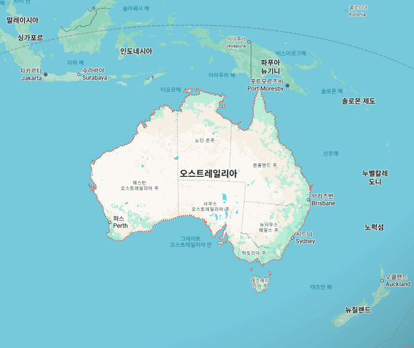 호주 vs 한국 크기 비교 (인구, 시차,  여행 정보, 잡상식) - 한국 면적의 무려 77배 ㅎㄷㄷ